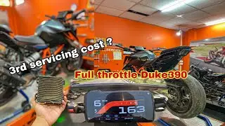 Duke 390 gen3 || 3rd servicing cost 😱|| Full throttle 🚀🔥on duke 390 gen3 & gen2