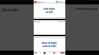 How To Style Link In CSS? #css