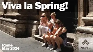 Passeggiata mattutina nella zona di Piazza di Spagna. Roma 4K 50 fps. Slow TV Italia