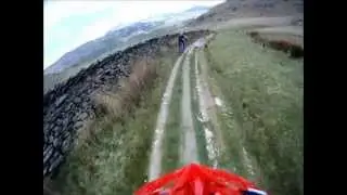Mountain biking in the Lake District Seathwaite descent, Dunnerdale