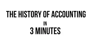 The History of Accounting