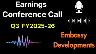 Embassy Developments share Q3 FY2025-26 Earnings Conference Call ||