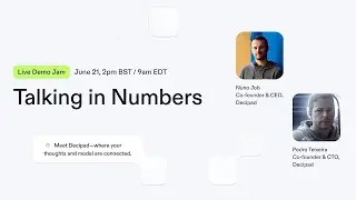 Decipad Demo Jam - Talking in Numbers #1