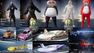 PUBG X MCLAREN COLLABORATION | GODZILLA VS KONG OUTFITS | UPGRADE GODZILLA AWM | UPGRADE SKS SKIN