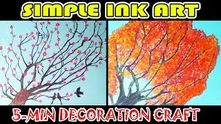 Simple Ink art 5-min craft | Bala Art Gallery