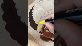 Drawing a new custom cartoon for my boyfriend with Posca markers #shorts #posca