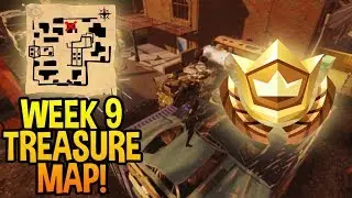 Follow The Treasure Map Found In Haunted Hills Location! Fortnite Week 9 Challenge Tips!