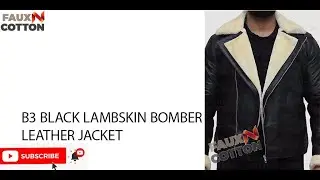 B3 BLACK LAMBSKIN | Outfit | Barry Seal | BOMBER LEATHER JACKET