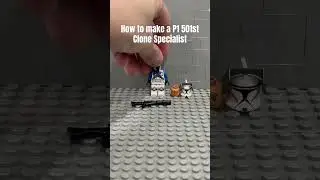 How to make a P1 501st Clone Specialist #legostarwars #clonetroopers #howtobuildlego #shorts