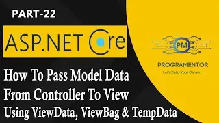 22 | How To Pass Model Data From Controller To View Using ViewData, ViewBag & TempData (Hindi/Urdu)