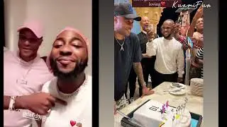 Dede Ayew celebrates Birthday with Stonebwoy, Davido in a grand style