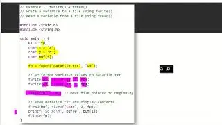 File Handling Functions in C #EST 102 Programming in C