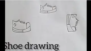 Shoe drawing by the simple way for beginners.👟👞জুতা আঁকা।। #Kanon&rsquo;sArtGallery25 