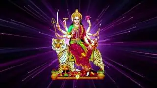 Happy Navratri Motion Background | Navratri Celebration Background With Goddess Durga