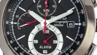 Seiko Alarm Chronograph Mens Watch SNAB39P1