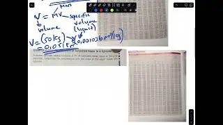 Examples on pressure of saturated liquid in a tank