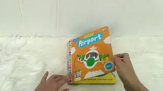 Busy Airport - Push Pull Slide Board Book (Cover Baru)