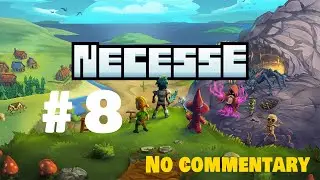 Necesse #8 Exploring Deep Underground | Clearing Monsters & Crafting New Gear (No Commentary)