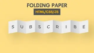 How to Create Folding Paper Using (HTML/CSS)
