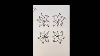 Beautiful Traditional Muggulu 6x6 | Simple Rangoli Design/ Easy Traditional Kolam