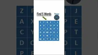 Find 5 Words - Puzzle #shorts #youtubeshorts | Tech Knowledge Tutor #techknowledgetutor