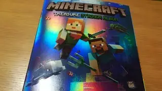 Minecraft Treasure sticker album i sličice / Imamo album i 10 paketića!!!