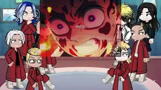 Tokyo revengers react to takemichi as Tanjiro | Giyuu | Demon slayer | Gacha life 2