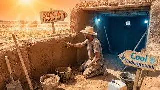 50&deg;C Desert Challenge: Underground Mud House Build