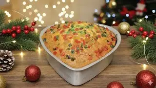 Easy Last-Minute Christmas Cake Recipe | Softest New Year Celebration Cake #christmas#new#year#cake