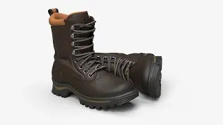 Utility/Hiking Boots - 3D model