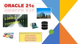 Oracle Linux 8.8, Oracle 21c Multi-tenant Database on VirtualBox 7.0 #oracle #database