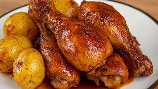 Frango Assado na Panela de Pressão com Batatas Macias e Sabor Incrível