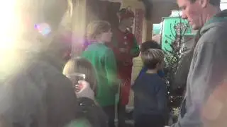 Bluebell Railway Santa Special 2014 - The Queue of Santa's Grotto at Horsted Keynes Station