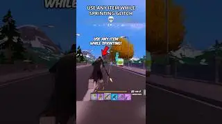 USE ANY ITEM SPRINTING GLITCH in Fortnite Season 4😳 (Chapter 6) #fortnite #foryou #shortsfeed