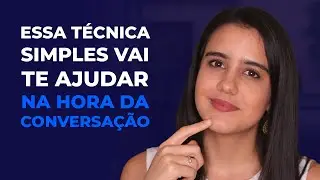 Uma técnica SIMPLES para você PARAR DE TRAVAR ao falar inglês