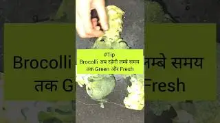 Broccoli 🥦 अब रहेगी लम्बे समय तक Green और Fresh  #Tips #Tricks #kitchen #hacks #shorts