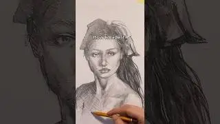 Portrait drawing process 🎨💜 #portraitdrawing #pencildrawing #portraittutorial