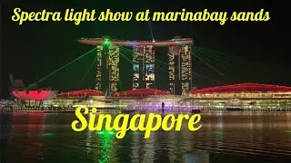 Spectra lights show at marinabay sands singapore