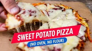 Нет духовки! Нет муки! Пицца со бататом🍕за десять минут | Nolyns Kitchen