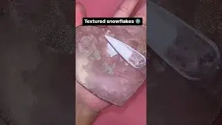 ❄️Thicker texture snowflakes❄️ #notpolish