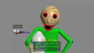 The baldi put bleach in his eyes extra keyframes but the baldi AI cover