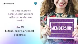 Membership How to: Contract processes