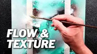 Abstract Painting Techniques | Misty Turquoise & Knife Texture | 543