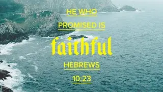 Verse of the day | Hebrews 10:23 | fine minute devo