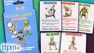 Sharks Aliens Zombies Card Game from Novelties Wholesale Instructions + Review!