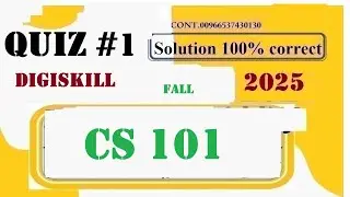 cs 101 assignment 2 quiz 1|digiskill quiz 1 solution