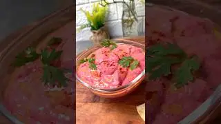 Beetroot walnut dip #food