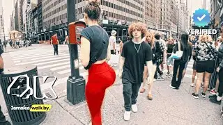 ✔️JAMAICA WALK BY | Walking TRUMP TOWER 5th Avenue New York City USA Full Tour 2024 4K | RAW FOOTAGE
