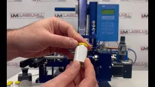 LabelMill LM1012TTS - Table-Top label Applicator w/ Custom Round Module for Vials & Booklet Labels