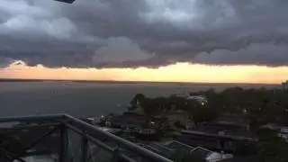 Una tormenta se aproxima a la ciudad de Corrientes